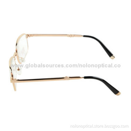 Mini Folding Metal Reading Glasses with Case, Customized Logos Accepted